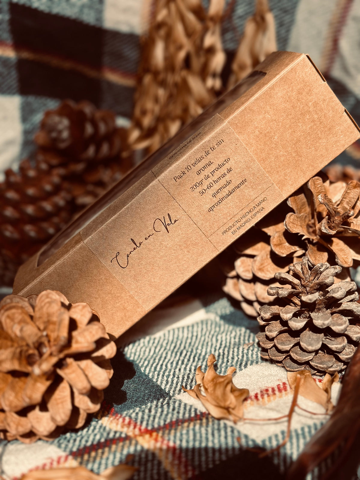 Pack 10 velas de té sin aroma