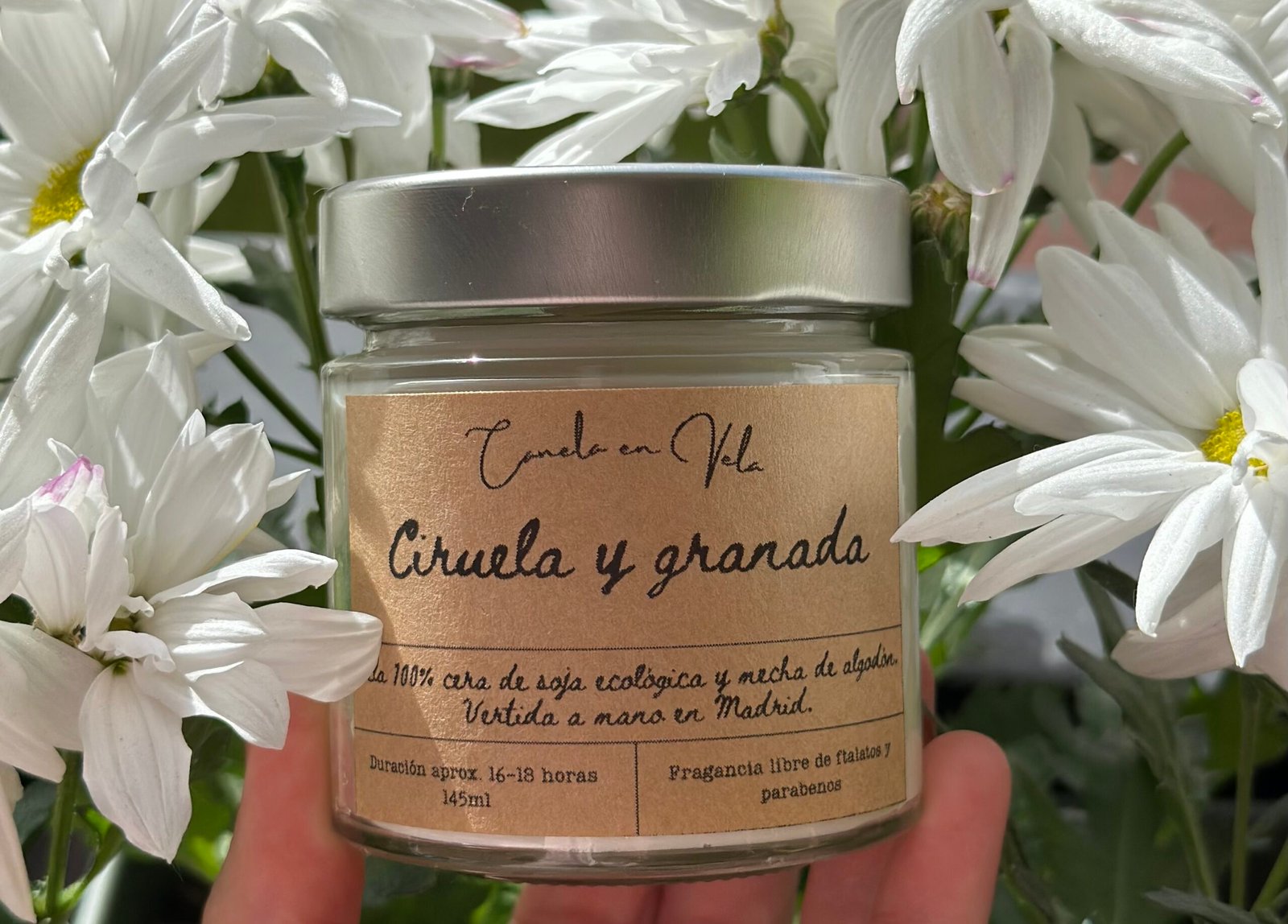 Vela Ciruela y granada (Tarro 150gr) - Imagen 2