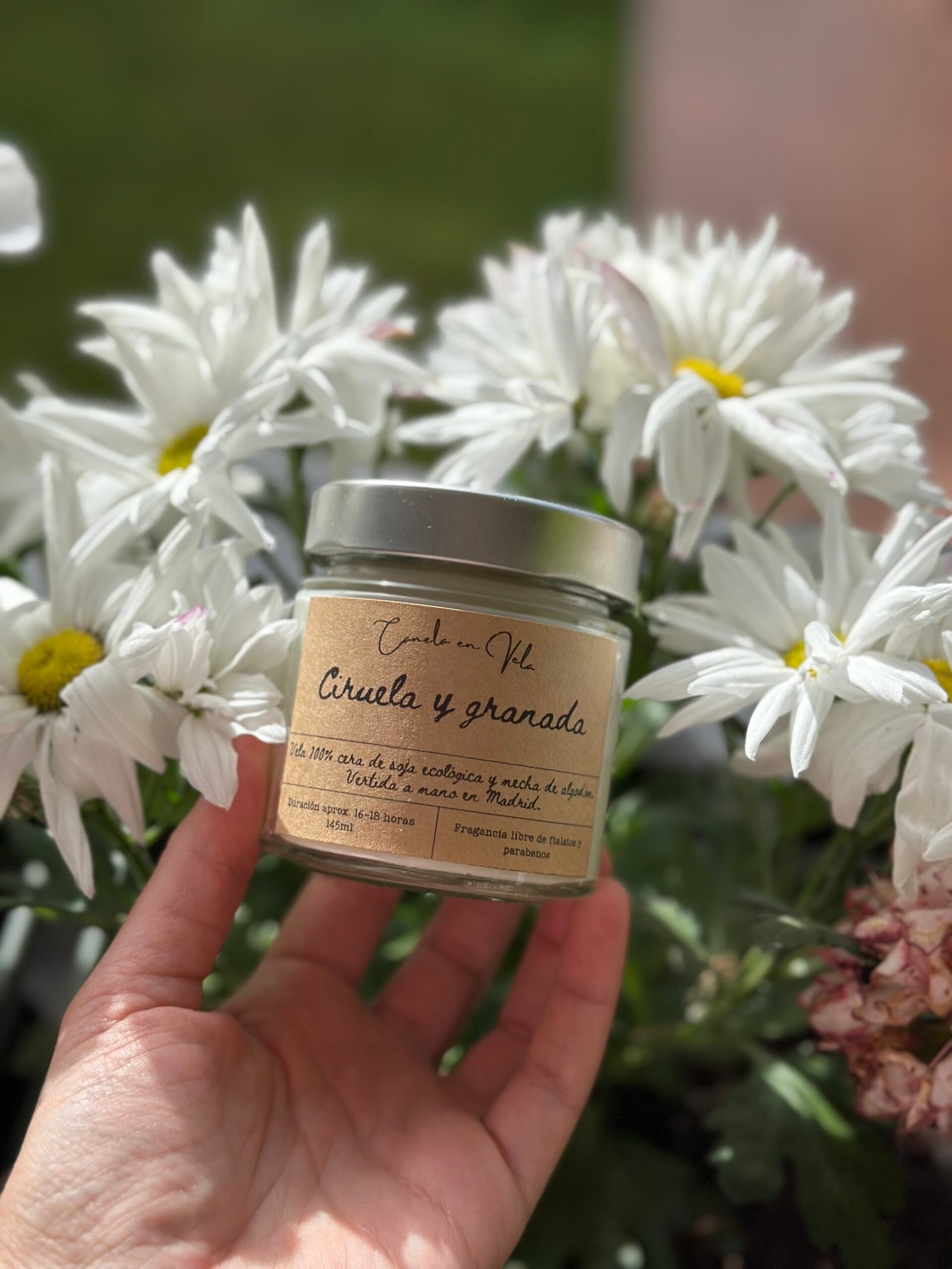 Vela Ciruela y granada (Tarro 150gr)